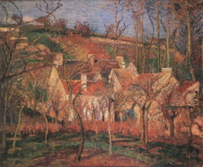 The Orchard, Saint-Denis Hills at Pontoise by Camille Jacob Pissarro